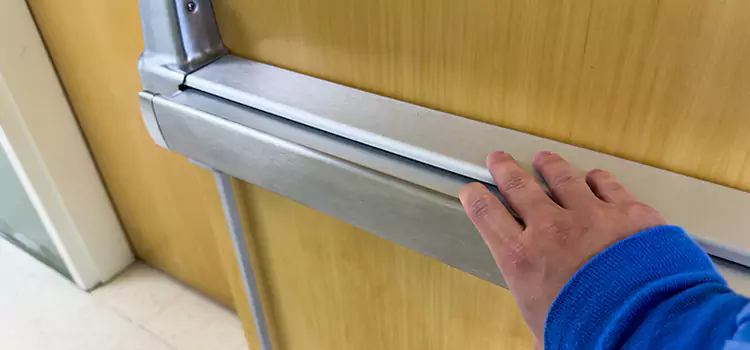 Installing a Push Bar on a Door Cedar City